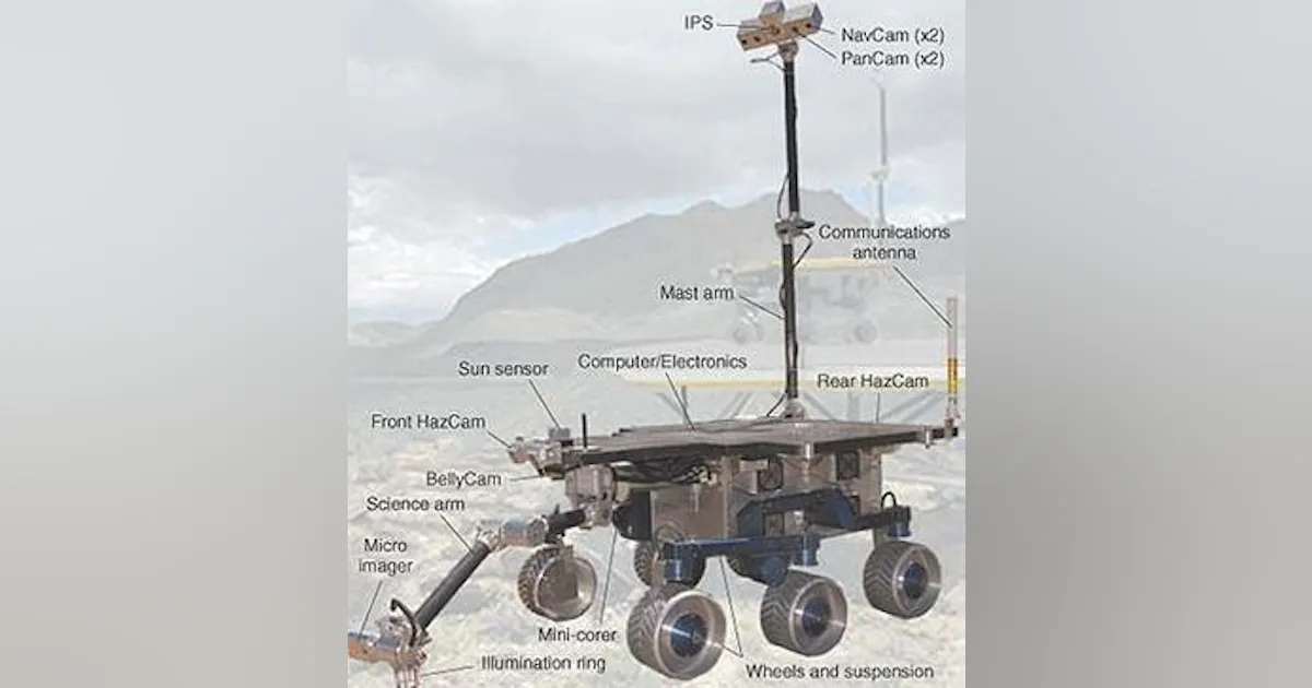 Mars rover vehicle self-senses and moves | Vision Systems Design