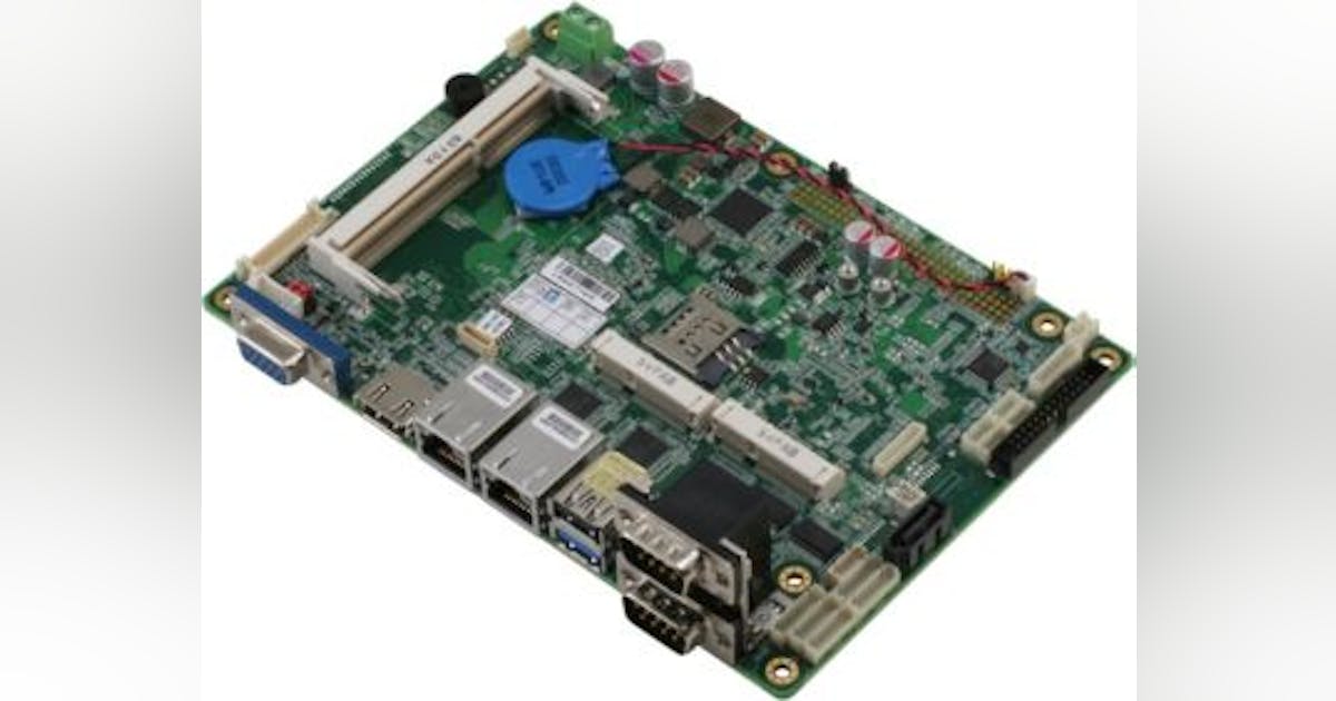 Embedded single board computer from AAEON features Intel Atom processor ...