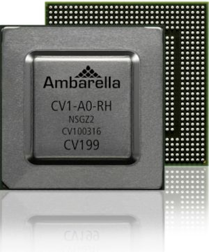 Computer vision processor from Ambarella delivers stereo vision processing and deep learning