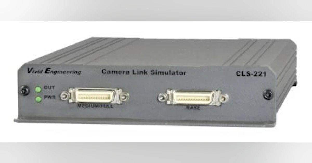 Camera Link simulator from Vivid Engineering supports Camera Link 2.1 ...