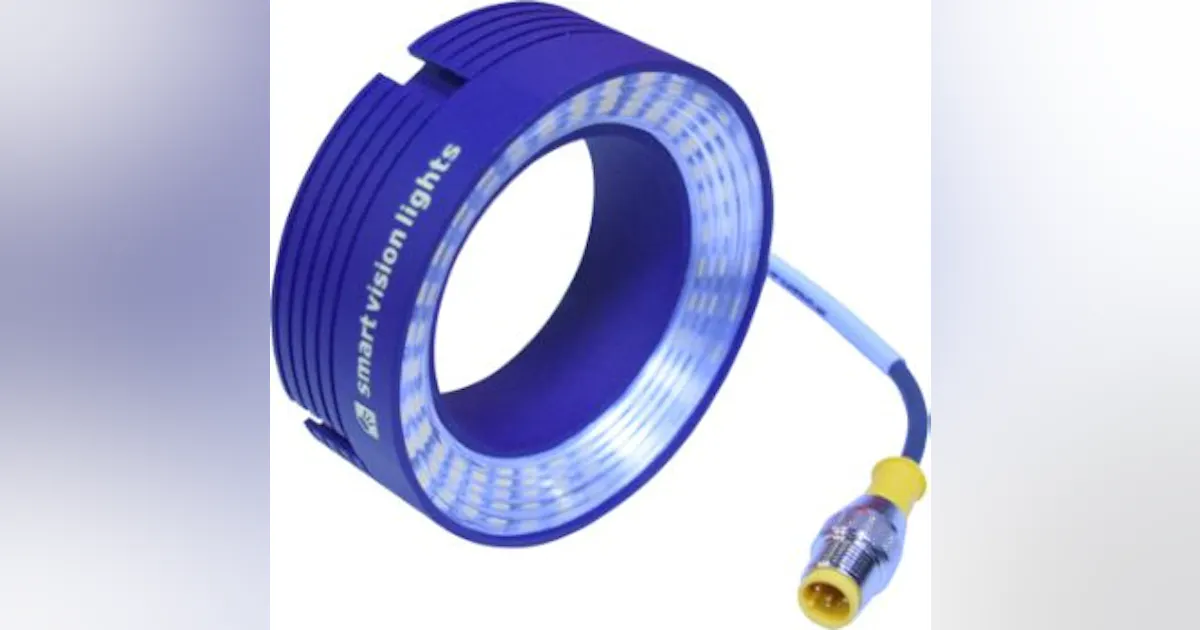 Miniature ring light from Smart Vision Lights targets radial, bright ...