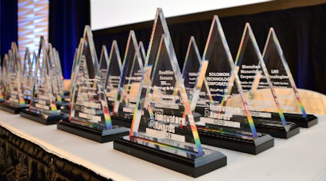 Content Dam Vsd Gallery En Articles Slideshow 2019 April Image Gallery 2019 Innovators Awards Honoree Presentation At Automate 2019 2019 Innovators Awards On Table