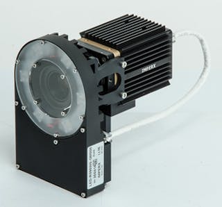 Figure 4: Imperx offers its LED PoE ring light to simplify LED strobe light installations. In the design, ring light power is derived from a PoE interface and can be directly triggered from the camera.