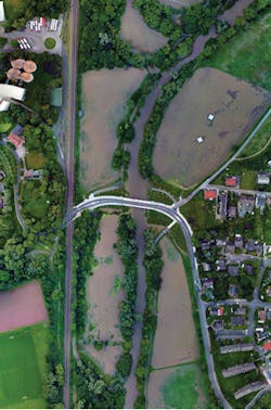 The vision-guided Hugin drone provides aerial images for emergency responders. The vision-guided Hugin drone provides aerial images for emergency responders.