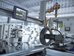 Figure 2: LumiTrax technology is designed to enable stable inspection— rejecting bad parts without sacrificing production output—where changes in the target’s surface exist, but with very little visible contrast. Figure 2: LumiTrax technology is designed to enable stable inspection— rejecting bad parts without sacrificing production output—where changes in the target’s surface exist, but with very little visible contrast.