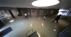 Figure 1: A 5 MPixel camera with a Theia SY125M lens captured an image of a hexagonal hallway ring. Figure 1: A 5 MPixel camera with a Theia SY125M lens captured an image of a hexagonal hallway ring.