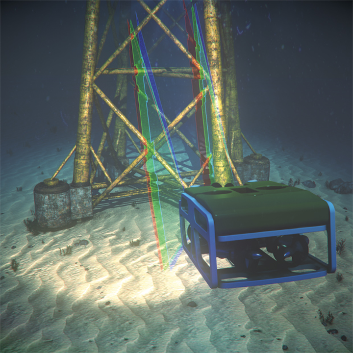 Kraken Robotic’s SeaVision system uses RGB lasers and off-the-shelf cameras to enable subsea 3D imaging.