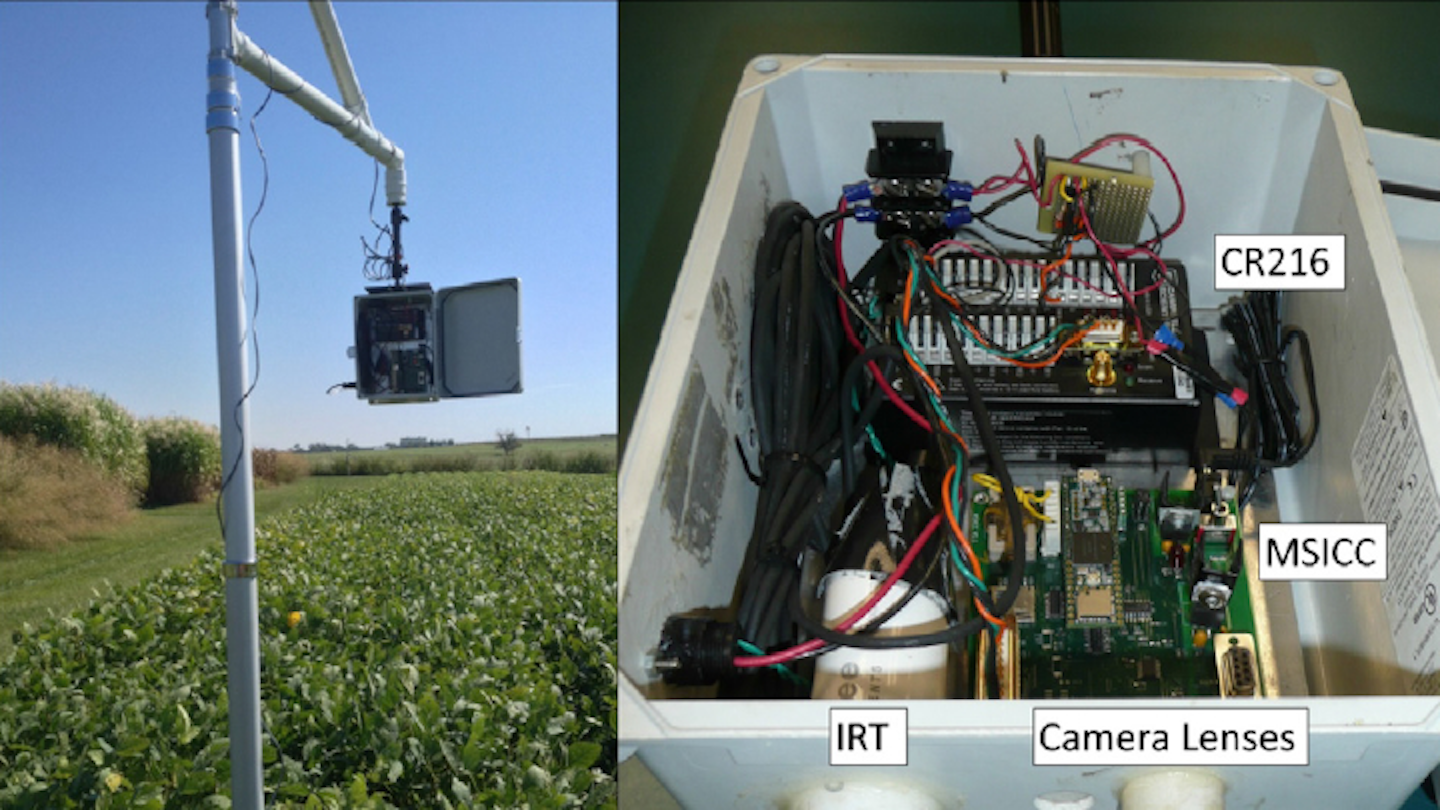 thermal imaging and rgb combined camera for crop irrigation monitoring