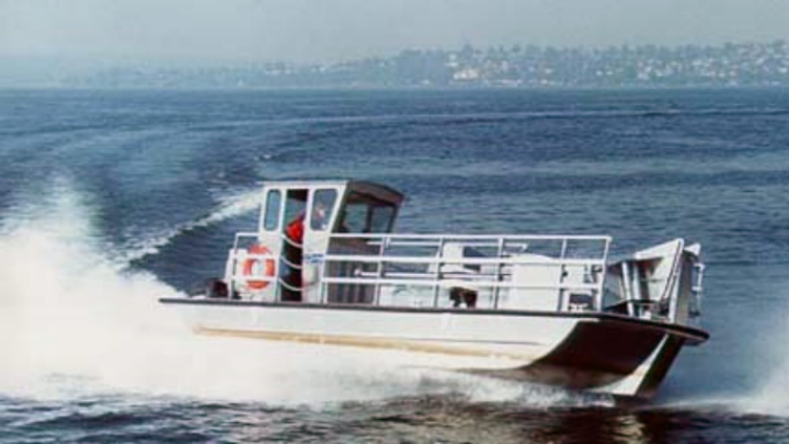 A Marine Spill Response Corp. MARCO skimming vessel.