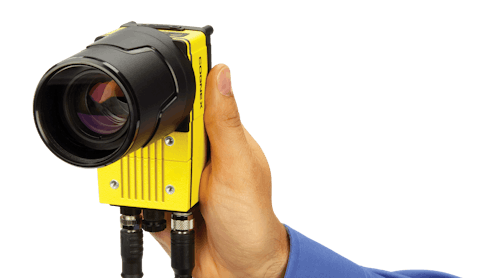 Figure 1: With a 12 MPixel CMOS image sensor, the In-Sight 9912 camera targets applications requiring the detection of smaller features in images, imaging large parts, or both.
