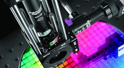 Figure 1: In-line illumination is ideal for the inspection of semiconductor wafers and other specular or semi-specular objects. Figure 1: In-line illumination is ideal for the inspection of semiconductor wafers and other specular or semi-specular objects.