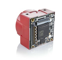 Figure 2: Alvium cameras offer a proprietary application-specific integrated circuit (ASIC) for embedded vision processing. Figure 2: Alvium cameras offer a proprietary application-specific integrated circuit (ASIC) for embedded vision processing.