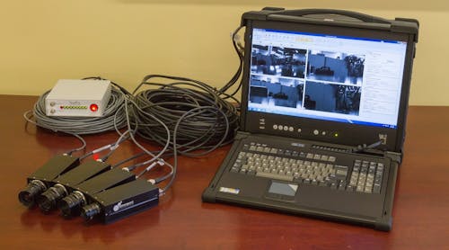 Portable computer with 4 HD cameras at 330 fps.