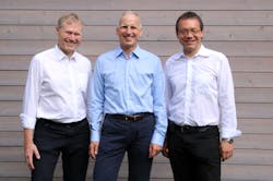 From left to right: Dr. Klaus-Henning Noffz (CEO, Silicon Software), Dr. Dietmar Ley (CEO, Basler AG), Dr. Ralf Lay (CEO, Silicon Software) From left to right: Dr. Klaus-Henning Noffz (CEO, Silicon Software), Dr. Dietmar Ley (CEO, Basler AG), Dr. Ralf Lay (CEO, Silicon Software)