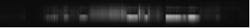 Figure 4. One single hyperspectral line image horizontally shows the spatial information of one line, while vertically showing the spectral reflection between 400 and 1000 nm. Figure 4. One single hyperspectral line image horizontally shows the spatial information of one line, while vertically showing the spectral reflection between 400 and 1000 nm.