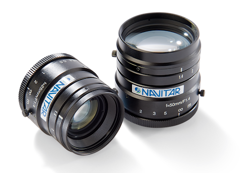 Figure 1: Available in C-Mount, F-Mount, and M42 x 1.0 options, TECHSPEC SWIR lenses from Edmund Optics are designed for the 0.9 to 1.7 µm range.
