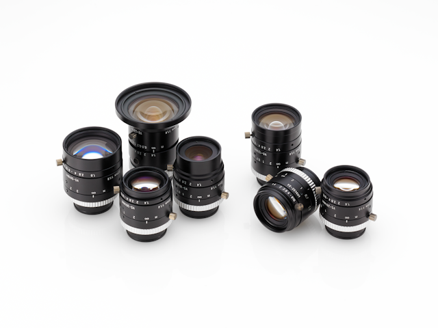 Figure 3: VS-H1-SWIR lenses feature 6 to 50 mm focal length options offer transmission in the 700 to 2000 nm range.