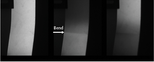 Figure 12: A curved surface shows little change under diffuse lighting (left) but using polarization can be shaded on either slope or changed from one to the other by changing the polarization.