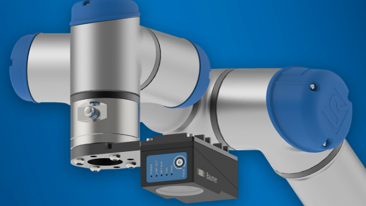 Baumer Veri Sens Mounted On Universal Robots Cobot