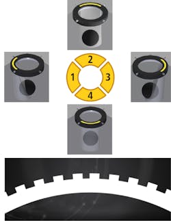 Figure 3: By illuminating an object from multiple directions, photometric stereo can highlight 3D surface features. Figure 3: By illuminating an object from multiple directions, photometric stereo can highlight 3D surface features.