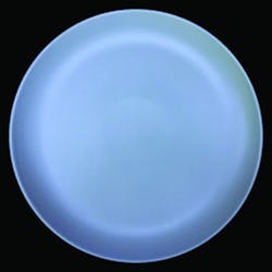 Figure 4: Surface defects in a ceramic dinner plate are extremely difficult to detect with standard lighting configurations. Figure 4: Surface defects in a ceramic dinner plate are extremely difficult to detect with standard lighting configurations.