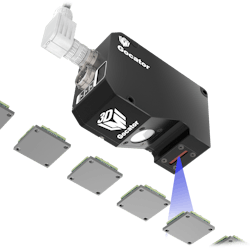 Figure 4: Gocator 2500 3D laser profilers from LMI Technologies offer scanning, measurement, and control of a single profile (one image line) all onboard the sensor, at 10 kHz. Figure 4: Gocator 2500 3D laser profilers from LMI Technologies offer scanning, measurement, and control of a single profile (one image line) all onboard the sensor, at 10 kHz.