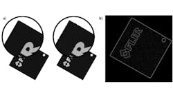 Figure 1 - Images are resized using the same bilinear method with and without antialiasing to smooth the edges. (a) While images resized using different methods may appear the same at first glance, the differences between them which are highlighted here in white are enough to have a significant effect on the accuracy of inference results. (b) Figure 1 - Images are resized using the same bilinear method with and without antialiasing to smooth the edges. (a) While images resized using different methods may appear the same at first glance, the differences between them which are highlighted here in white are enough to have a significant effect on the accuracy of inference results. (b)