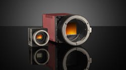 Figure 1: Significant sensor and mount size differences exist between a C-Mount camera and an F-Mount camera. Figure 1: Significant sensor and mount size differences exist between a C-Mount camera and an F-Mount camera.