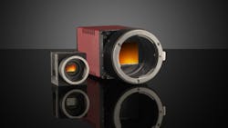 Figure 1: Significant sensor and mount size differences exist between a C-Mount camera and an F-Mount camera. Figure 1: Significant sensor and mount size differences exist between a C-Mount camera and an F-Mount camera.