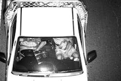 A six-month trial caught 100,000 drivers illegally using a mobile phone while driving. A six-month trial caught 100,000 drivers illegally using a mobile phone while driving.