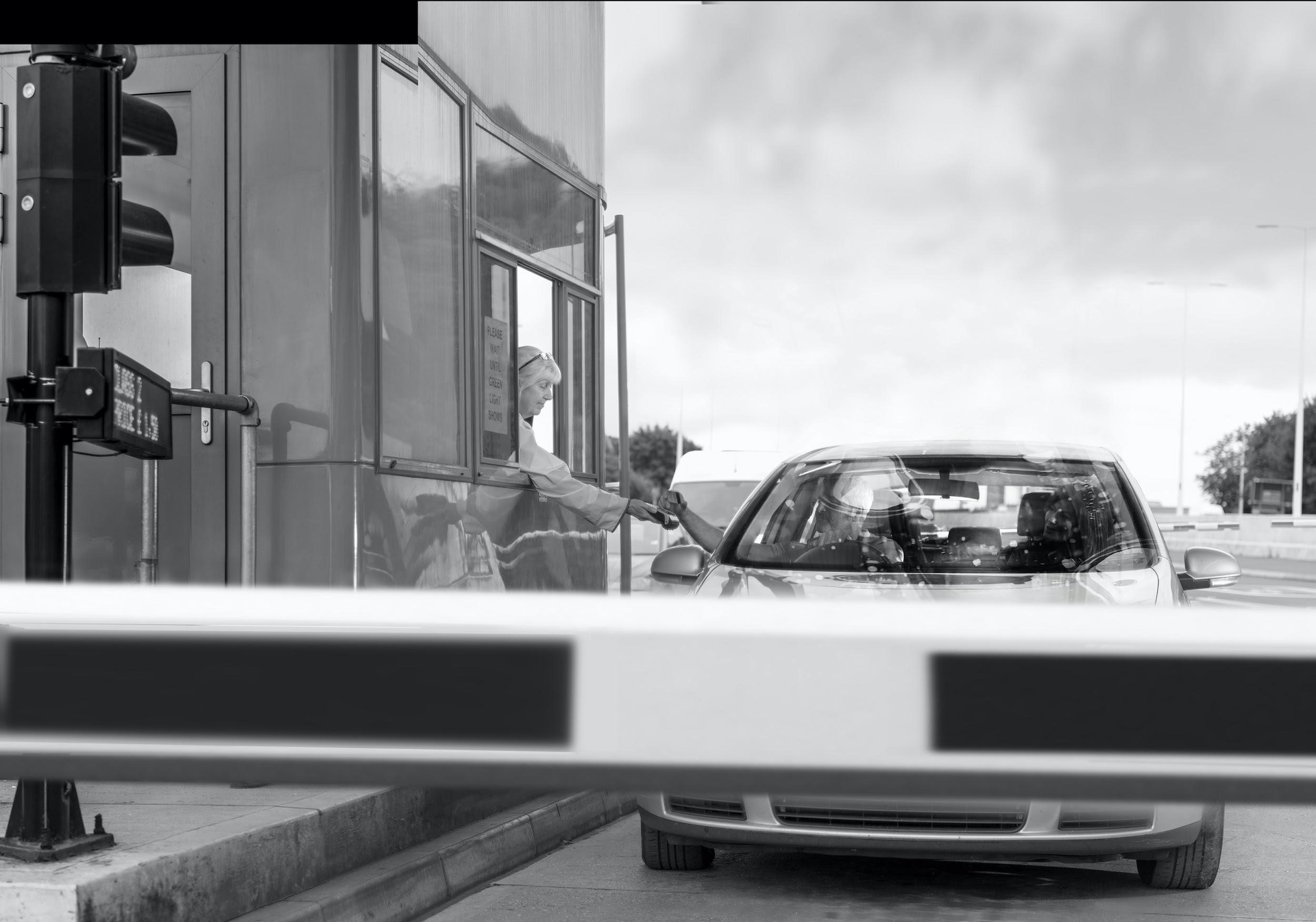 Ambient lighting limits the ability to reliably see past the windscreen and prove who is driving.