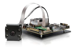 Figure 4: Featuring Sony’s Sony DepthSense IMX556 sensor, the Helios Flex camera from LUCID Vision Labs offloads raw data for CUDA-accelerated processing on the Jetson TX2’s GPU. Figure 4: Featuring Sony’s Sony DepthSense IMX556 sensor, the Helios Flex camera from LUCID Vision Labs offloads raw data for CUDA-accelerated processing on the Jetson TX2’s GPU.