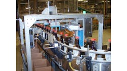Figure 1: EPIC&rsquo;s machine vision system is designed to run at more than 500 inspections per minute to ensure syrup bottle verification prior to packing.