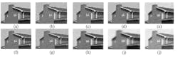 Figure 6: Pictured here are visual results for various denoising techniques (a) Wavelet transform (b) Curvature filter (c) Shearlet transform (d) NLM filter (e) Gaussian filter (f) BM3D (g) Anisotropic diffusion (h) Bilateral filter (i) Guided filter (j) WLS filter at Sigma 30.