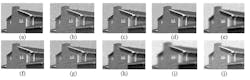 Figure 6: Pictured here are visual results for various denoising techniques (a) Wavelet transform (b) Curvature filter (c) Shearlet transform (d) NLM filter (e) Gaussian filter (f) BM3D (g) Anisotropic diffusion (h) Bilateral filter (i) Guided filter (j) WLS filter at Sigma 30. Figure 6: Pictured here are visual results for various denoising techniques (a) Wavelet transform (b) Curvature filter (c) Shearlet transform (d) NLM filter (e) Gaussian filter (f) BM3D (g) Anisotropic diffusion (h) Bilateral filter (i) Guided filter (j) WLS filter at Sigma 30.