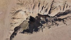 An aerial photograph taken by a Parrot drone in northern Syria. An aerial photograph taken by a Parrot drone in northern Syria.