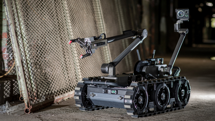 The FLIR Systems Centaur unmanned ground vehicle.