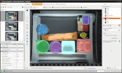 Image segmentation tools can look for expected shapes in a box and confirm their presence or absence, to indicate properly or improperly packed food items. Image segmentation tools can look for expected shapes in a box and confirm their presence or absence, to indicate properly or improperly packed food items.