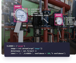 Figure 3: Vinsa’s software uses deep learning frameworks like YOLO and Inception and train over a period of 30 to 45 days before accomplishing tasks like reading analog gauges. Figure 3: Vinsa’s software uses deep learning frameworks like YOLO and Inception and train over a period of 30 to 45 days before accomplishing tasks like reading analog gauges.
