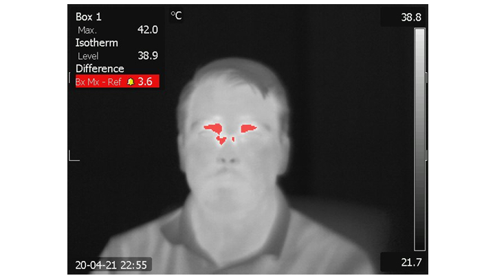 Figure 1: Non-contact thermal imaging has emerged as a popular method for checking someone&rsquo;s temperature.