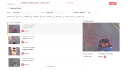 Figure 2: The Mobile Phone and Seatbelt Detection system UI allows clients to review images captured by the system and classified as violations. Figure 2: The Mobile Phone and Seatbelt Detection system UI allows clients to review images captured by the system and classified as violations.