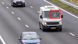 Figure 1: The Mobile Phone and Seatbelt Detection system analyzes images of drivers to determine whether they are wearing a seat belt or using a cell phone while behind the wheel. Figure 1: The Mobile Phone and Seatbelt Detection system analyzes images of drivers to determine whether they are wearing a seat belt or using a cell phone while behind the wheel.