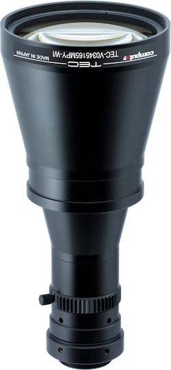 Figure 2: Computar’s TEC-V0345165MPY-WI series lenses suit image sensors up to 12 MPixels in size and feature a 165.2 mm working distance and 0.345X magnification. Figure 2: Computar’s TEC-V0345165MPY-WI series lenses suit image sensors up to 12 MPixels in size and feature a 165.2 mm working distance and 0.345X magnification.