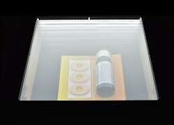 Figure 3: Flat dome light shines down on an object. Figure 3: Flat dome light shines down on an object.