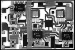 Figure 14: Shown here is a PCB imaged with flat dome after contrast enhancement.