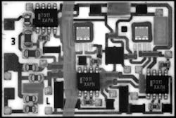 Figure 14: Shown here is a PCB imaged with flat dome after contrast enhancement. Figure 14: Shown here is a PCB imaged with flat dome after contrast enhancement.