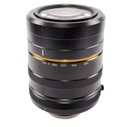 Figure 3: Kowa’s 4/3 in. LM1119TC lens suits image sensors up to 21 MPixels and features variable magnification from 0.5X to 1X by rotating the barrel. Figure 3: Kowa’s 4/3 in. LM1119TC lens suits image sensors up to 21 MPixels and features variable magnification from 0.5X to 1X by rotating the barrel.