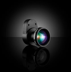 Figure 3: An objective built around the architecture of a liquid lens from the ground up. Note that it has no variable aperture and no mechanical focusability, as it is fully optimized around the liquid lens. Figure 3: An objective built around the architecture of a liquid lens from the ground up. Note that it has no variable aperture and no mechanical focusability, as it is fully optimized around the liquid lens.