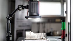 Figure 1: The Inspekto S70 vision system is designed to attach to any Bosch profile via the included telescopic camera mount. Figure 1: The Inspekto S70 vision system is designed to attach to any Bosch profile via the included telescopic camera mount.