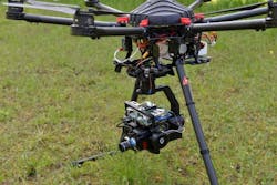 Figure 1: Researchers from the Technical University of Denmark equipped a drone with a SWIR camera that detects defects in solar panels. Figure 1: Researchers from the Technical University of Denmark equipped a drone with a SWIR camera that detects defects in solar panels.